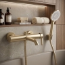 смеситель для ванны Rea Ontario side brushed gold (REA-B6547)