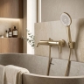 смеситель для ванны Rea Ontario side brushed gold (REA-B6547)