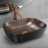умывальник Rea Belinda 33x46,5 black/copper brush (REA-U6384)