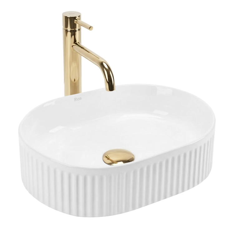 умывальник Rea Vanda Mini 40x30 глянцевый, белый (REA-U3536)