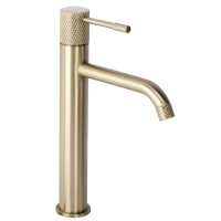 смеситель для умывальника Rea Venti high brushed gold (REA-B9784)
