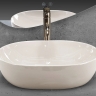 умывальник Rea Lisa 49x35 ecru shiny (REA-U4591)