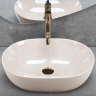 умывальник Rea Lisa 49x35 ecru shiny (REA-U4591)