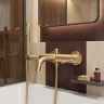 смеситель для ванны Rea Lungo Diamond brushed gold (REA-B2244)