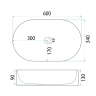 умывальник Rea Vanda 60x34 white (REA-U6526)
