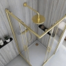 душова кабіна Rea City 90x90 brushed gold, скло прозоре (REA-K6443)