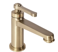 смеситель для умывальника Rea Monaco низкий, gold brush (REA-B4211)