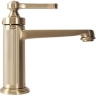 смеситель для умывальника Rea Monaco низкий, gold brush (REA-B4211)