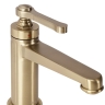 смеситель для умывальника Rea Monaco низкий, gold brush (REA-B4211)