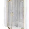 душова кабіна Rea City 80x80 brushed gold, скло прозоре (REA-K6444)