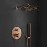 душевая система Rea Foss Clif скрытого монтажа, brushed copper + box (REA-P5649)