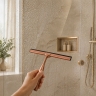 скребок для стекла душевой кабины Rea brush copper (REA-72065)