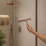 скребок для стекла душевой кабины Rea brush copper (REA-72065)