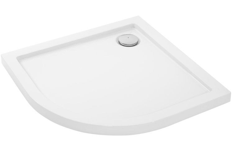поддон Rea Look 90x90 полукруглый, белый, (REA-K7907)