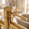 смеситель для ванны Rea Lungo Diamond напольный gold (REA-B2249)