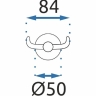 полотенцедержатель Rea Mist хром (REA-80018)