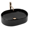 умывальник Rea Nadia 50x38 black stone (REA-U9240)