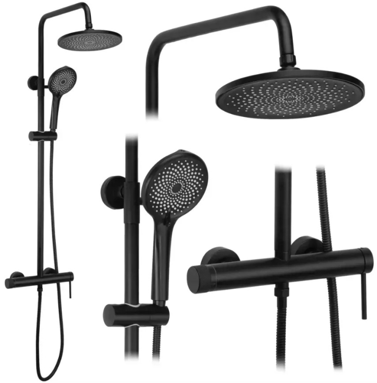 душевая система Rea Foss Clif black (REA-P5645)