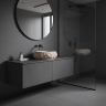 умывальник Rea Mika Warm Beige 50x38 матовый, бежевый, имитация камня (REA-U7347)