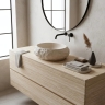 умывальник Rea Mika Warm Beige 50x38 матовый, бежевый, имитация камня (REA-U7347)