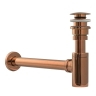сифон для умывальника с донным клапаном Rea click-clack copper (REA-A5697)