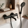 смеситель для ванны Rea Ontario side black (REA-B6540)