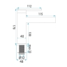смеситель для умывальника Rea Grace brushed nickel (REA-B8931)