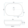 умывальник Rea Cleo 70x39 white (REA-U6215)