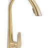 смеситель для кухни Rea Ross с выдвижным изливом, gold brushed (REA-B5312)