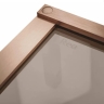 душова стінка Rea Hugo 90x200,5 безпечне скло, brown, brash copper (REA-K6965)