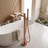 смеситель для ванны Rea Lungo Diamond напольный copper (REA-B2248)