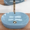 умывальник Rea Lisa 49x35 blue shiny (REA-U6620)
