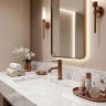 смеситель для умывальника Rea Lungo Diamond Low brushed copper (REA-B9844)