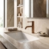 смеситель для умывальника Rea Lungo Diamond Low brushed copper (REA-B9844)