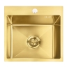 кухонная мойка Rea Leo 40x45 с сифоном, brush gold (ZLE-06001)