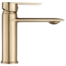 смеситель для умывальника Rea Veneta brushed gold, низкая (REA-B3010)