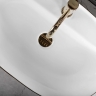 умывальник Rea Aura 60,5x40,5 white/gold brush (REA-U6900)