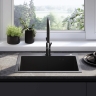 кухонная мойка Rea Liam 58x45 с сифоном, black (ZLE-06008)