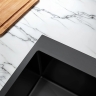 кухонная мойка Rea Liam 58x45 с сифоном, black (ZLE-06008)
