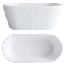 ванна акриловая Rea Ofelia 170х74 + сифон + клапан click/clack, white (REA-W0126)