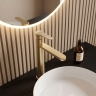 смеситель для умывальника Rea Arcos brushed gold (REA-B6972)