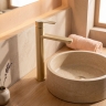 смеситель для умывальника Rea Arcos brushed gold (REA-B6972)