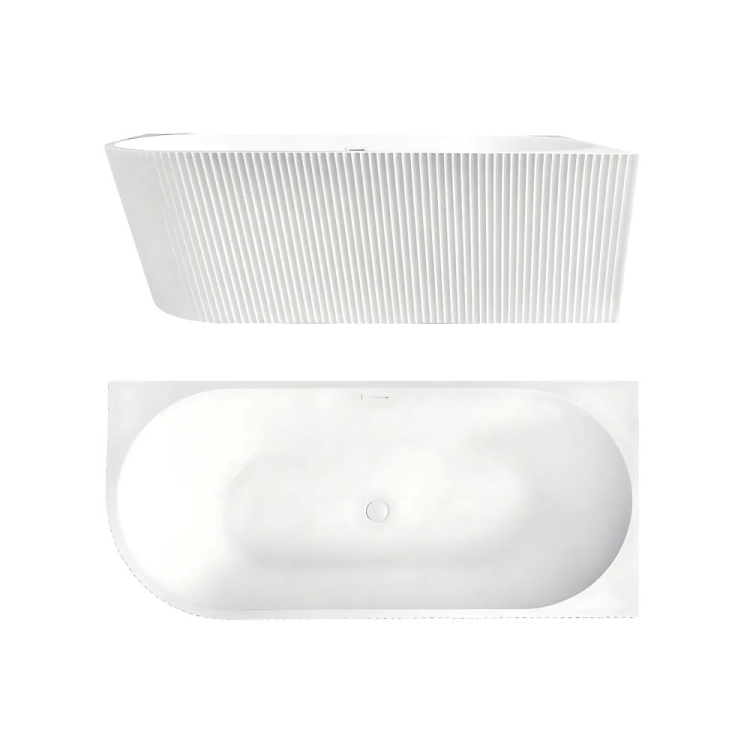 ванна акриловая Rea Wenus 170х80 + сифон + пробка click/clack, справа, white (REA-W0130)