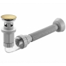сифон для умывальника с донным клапаном Rea click-clack brushed gold (REA-A9496)