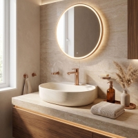 смеситель для умывальника Rea Logan brushed copper (REA-B6696)