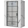 душевая дверь Rea Molier 110x190 безопасное стекло, прозрачное, чёрный (REA-K5660)