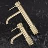 смеситель для умывальника Rea Lungo Stripe высокий, brushed gold (REA-B8051)