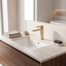 смеситель для умывальника Rea Maxim Premium Low brushed gold (REA-B8938)