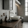 смеситель для умывальника Rea Lungo Stripe высокий, brushed nickel (REA-B8053)