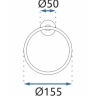 полотенцедержатель Rea Mist черный (REA-80028)